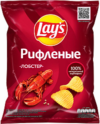 Чипсы Лэйс Рифленые Лобстер