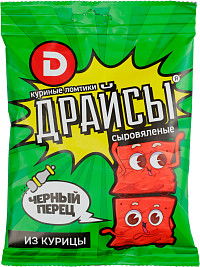 Ломтики Драйсы куриные с черным перцем