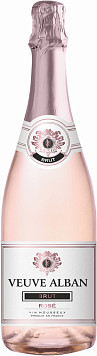 Вино игристое Вёв Албан розовое брют
