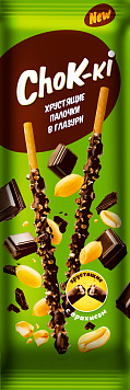 Палочки ChoK ki в глазури с арахисом