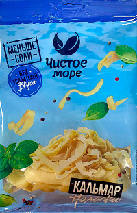 Кальмар Чистое море сушеный полоски 