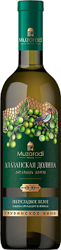 Вино Музаради Алазанская Долина белое полусладкое