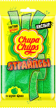 Мармелад Chupa Chups страйпсы со вкусом яблока