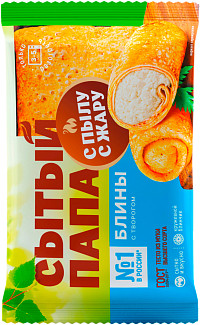 Блины Сытый папа с творогом