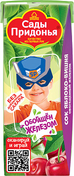 Сок Сады Придонья яблоко вишня