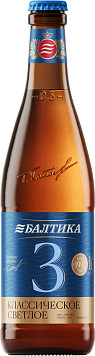 Пиво Балтика Классическое №3 светлое пастеризованное ст