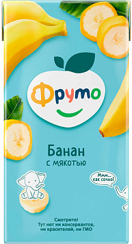 Нектар ФрутоНяня банан с мякотью