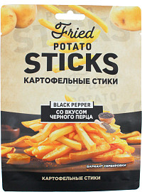 Стики картофельные Fried Черный перец