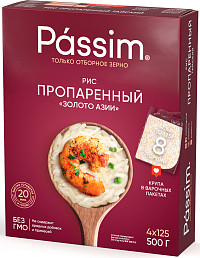 Рис Passim Золото Азии длиннозерный пропаренный
