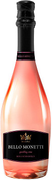 Вино игристое Белло Монетти розовое полусладкое