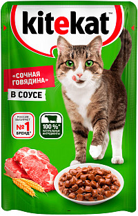 Корм Китекат Говядина в соусе 