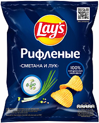 Чипсы Лэйс Сметана и Лук