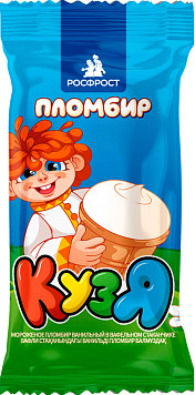 Мороженое Кузя вафельный стаканчик пломбир 12%