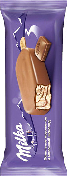 Мороженое Милка эскимо с шоколадным соусом