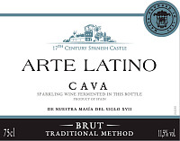 Вино игристое Кава Арте Латино белое брют