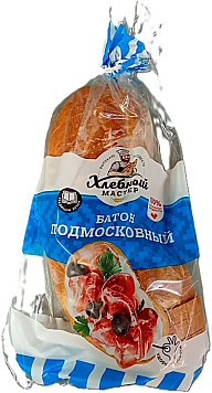 Батон Хлебный мастер Подмосковный нарезка
