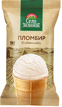 Мороженое Село Зеленое пломбир