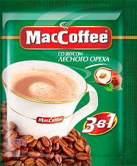 Напиток кофейный MacCoffee 3в1 лесной орех