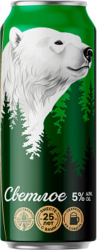 Пиво Белый Медведь светлое ж/б