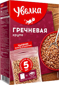 Крупа гречневая Увелка в пакетиках для варки