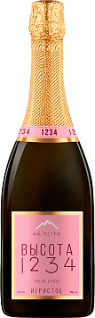 Вино игристое Ай Петри Высота 1234  розовое брют 