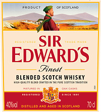 Виски Сир Эдвардс шотландский купажированный