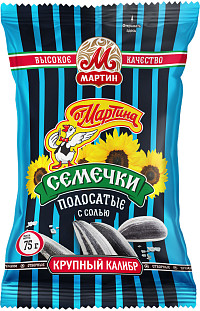 Семечки От Мартина отборные полосатые с солью