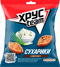 Сухарики Хрустим со вкусом сметаны