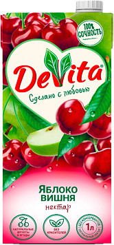 Нектар DeVita яблоко вишня