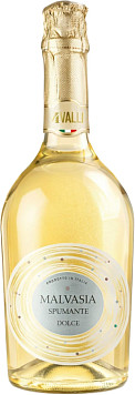 Вино игристое Куатро Валли Мальвазия белое сладкое