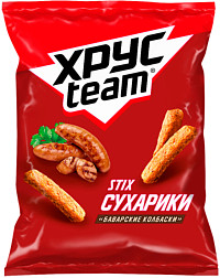Сухарики Хрустим Баварские колбаски