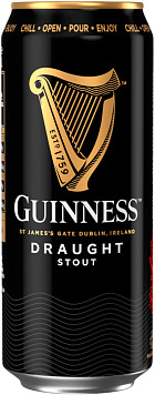 Пиво Гиннесс Драфт темное фильтрованное пастеризованное ж/б