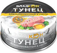 Тунец Владкон бланшированный в масле филе