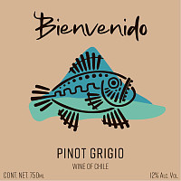 Вино Бьенвенидо Пино Гриджио белое сухое