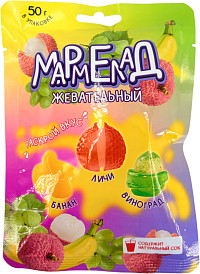 Мармелад личи виноград банан