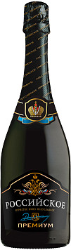 Вино игристое Российское Премиум белое полусладкое