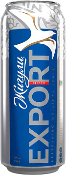 Пиво Жигули Барное Экспорт светлое фильтрованное пастеризованное ж/б