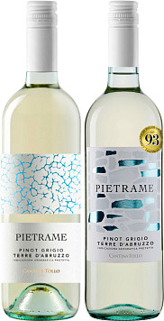 Вино Пьетраме Пино Гриджо Терре Д`Абруццо белое сухое