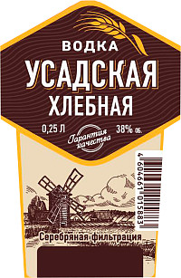 Водка Усадская хлебная