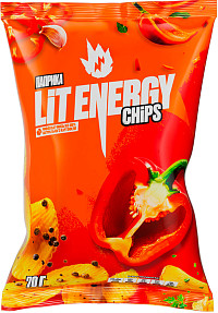 Чипсы Lit Energy Паприка рифленые