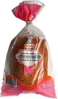 Слойка Турновер ветчина сыр Новороссийский хлеб