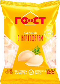 Вареники Гознакст с картофелем