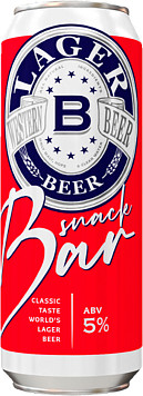 Пиво SnackBar светлое фильтрованное пастеризованное ж/б