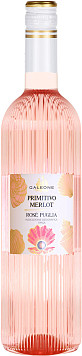Вино Галеоне Примитиво Мерло Розе Апулия розовое полусухое