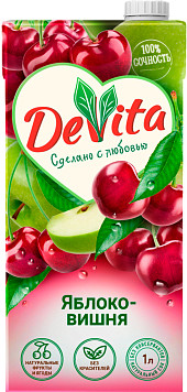 Нектар DeVita яблоко вишня