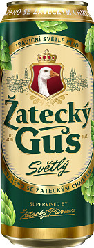 Пиво Жатецкий Гусь светлое пастеризованное ж/б