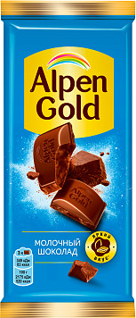 Шоколад Альпен Гольд молочный