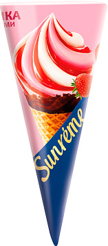 Мороженое Sunreme клубника со сливками