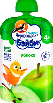 Пюре Черноголовка Бэйби яблоко