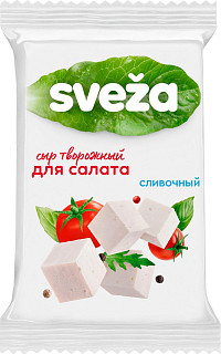 Сыр Sveza Белый творожный сливочный салатный 50%